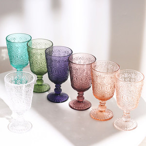 Gobelet de luxe en cristal <span class=keywords><strong>vert</strong></span> gaufré 300 ml – <span class=keywords><strong>Verre</strong></span> à <span class=keywords><strong>pied</strong></span> élégant pour mariages et réceptions - Product Image 3