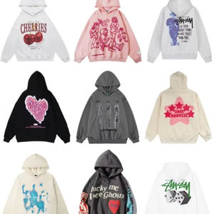 Tontons personnalisés OEM haute qualité surdimensionné grande taille coton français bouffée éponge imprimé Streetwear séchage rapide sweat à <span class=keywords><strong>capuche</strong></span> Anime unisexe hommes - Product Image 1