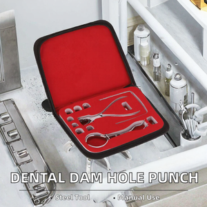 Juego de Herramientas Dentales de Acero Inoxidable, Perforador Manual de Goma Dental, Alicates Perforadores, Herramienta para Barrera de Goma, Cuidado Dental, Ortodoncia - Product Image 2