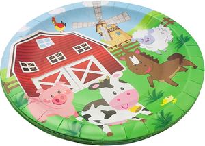 Hot Selling Modern Farm 9-inch Paper Plates <b>Birthday</b> Party Supplies for Farmhouse Decorations Tableware & <b>Table</b> Decorations - Product Image 2