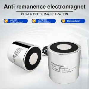 Elektromagnet LSD-P80/80 DC silinder IP68 Magnet elektrik pengisap Solenoid elektromagnetik pabrik mengangkat Magnet kustom