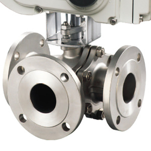 Válvula de Bola de Tres Vías FLQ944F H-16P con Brida, de Acero al Carbono, con Sello Suave y Duro para Agua, Caudal de 10-100 L/Min, Presión de Operación de 200 psi - Product Image 4