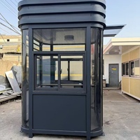 Meilleures ventes Hongqi Guard Post 1020 Square, casier de garde de sécurité préfabriqué portable en structure d'acier chinoise