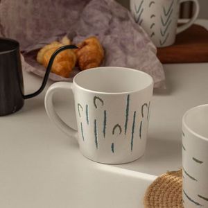 High Quality Custom Gradient Glaze Porcelain Coffee Mug Nordic Style <b>Cups</b> <b>Sets</b> Geometric Simple Business Gifts Food Safe - Product Image 2