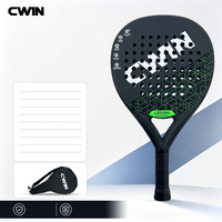 Raquette de tennis en fibre de carbone 100% avec noyau en mousse à mémoire de forme élastique Eva, raquette de padel en fibre de carbone