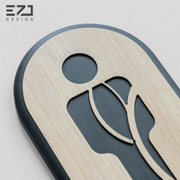 Plaque de signalisation EZD personnalisée en acier inoxydable pour centre commercial, panneau signalétique pour toilettes, bureau, mur, salle de toilette, porte, WC