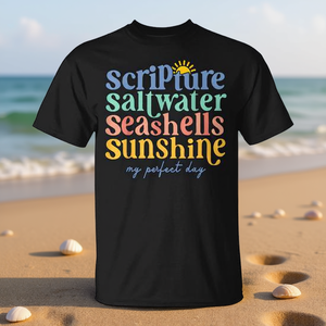 Camiseta Scripted Saltwater Seashells Sunshine Mi día perfecto - Product Image 3