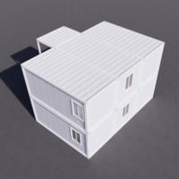 Villa Prefabricada de Lujo Ignífuga de 20 pies, Diseño Moderno Transpirable, Casa Contenedor Desmontable para Extensión de Suite de Hotel