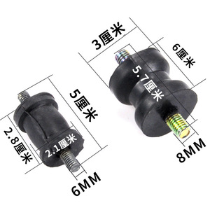 Pièces de générateur diesel : Amortisseur en caoutchouc 6mm/8mm avec boîte de distribution et vis – Composants essentiels du moteur - Product Image 1