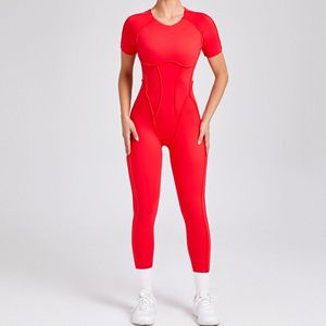 Aangepaste Rug Holle Gym Jumpsuits Compressie Atletische Workout Romper Eendelig Yoga Jumpsuit - Product Image 3