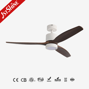 พัดลมเพดาน1stshine LED ทองแดงบริสุทธิ์3ความเร็วพัดลมเพดานใบพัดไม้ AC มีไฟ - Product Image 2