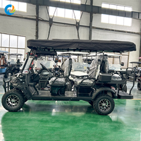 Voiture de golf tout-terrain haute performance Robetaa 6 places, voiturettes de golf chinoises, buggy de golf surélevé motorisé