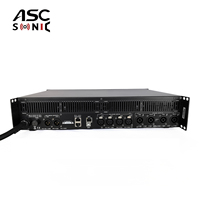 Amplificateur numérique DSP classe D 4 canaux 4x4000W DSP20KQ ASCSONIC avec égaliseur et crossover, garantie 2 ans, multi-tension métallique