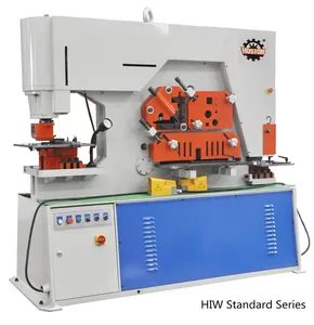 Hydraulic ironworker HIW120 New style hydraulic combined iron worker punch machine