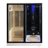Sauna Inframerah dengan Terapi Cahaya Merah Ruang Sauna Uap untuk Rumah Sauna Kayu Dalam Ruangan dengan Kabin Mandi