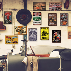 Popolare vendita all'ingrosso personalizzato 20x30 <span class=keywords><strong>cm</strong></span> Pre-forato in metallo targa segno di decorazione per la casa decorazione del Garage - Product Image 3