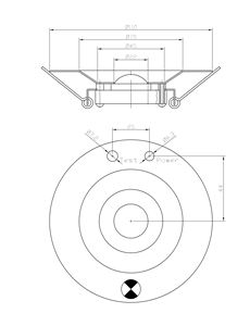 Lampu Sorot LED Darurat Isi Ulang Tersembunyi dengan Pengujian Mandiri, Power Bank Cadangan, Keselamatan Kebakaran, Pencahayaan Komersial Dalam Ruangan - Product Image 5