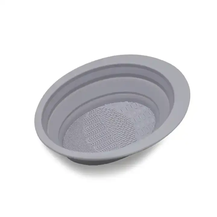 Foldable Reusable Mask Bowl Collapsible Cosmetics Cleaning Mat Pad Beauty Tools Silicone Makeup Sponge Brush Cleaner