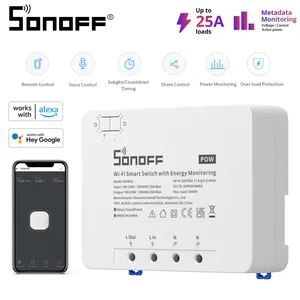 SONOFF POW R3 25A WiFi Smart Switch Leistungs messung Überlast schutz Energie spar spur auf eWeLink Sprach steuerung über Alexa