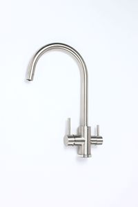 <span class=keywords><strong>Rubinetto</strong></span> da <span class=keywords><strong>Cucina</strong></span> KAWAL 3-in-1 in Acciaio Inox con Doppia Maniglia, Miscelatore a 3 Vie con Acqua Filtrata e Controllo Termostatico per Uso Alberghiero - Product Image 6
