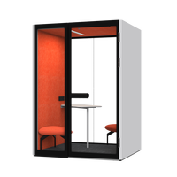 Cabine de bureau insonorisée moderne, cabine acoustique pour l'intimité, cabine de travail silencieuse pour centre d'appels, bureau ouvert, hôtel, école, hôpital, villa