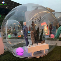AF Extérieur Géant Transparent Dôme Gonflable En Cristal Tente À Bulles Tente À Bulles Gonflable Avec Ballons Maison À Bulles Gonflable