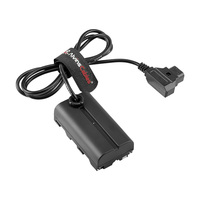 Câble d'alimentation D-Tap Alvin's Cables NP F550 avec protection contre les courts-circuits pour batteries NP F570, NP F970, Atomos Shinobi/Ninja