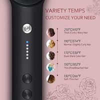Brosse Lissante Écran LCD, Peigne Fer Plat Mini Brosse Coiffante Beauté pour Lisser les Cheveux