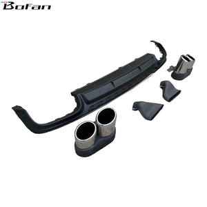 Difusor trasero para parachoques de coche <span class=keywords><strong>AUDI</strong></span> <span class=keywords><strong>A6</strong></span>, accesorios con tubo trasero de acero inoxidable, estilo <span class=keywords><strong>s</strong></span>-<span class=keywords><strong>line</strong></span> S6, <span class=keywords><strong>2019</strong></span> - Product Image 3