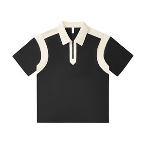 Polo à fermeture éclair de performance pour hommes-Matériau à séchage rapide avec fermeture éclair sur toute la longueur, idéal pour les entraînements, la course et les modes de vie actifs - Product Image 6