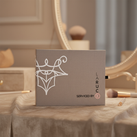 Boîte cadeau rigide recyclable en gros pour pinceaux de maquillage, avec logo personnalisé imprimé, intérieur en éponge, emballage cosmétique magnétique