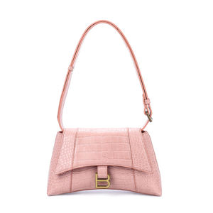Bolsos Cruzados Estilo Reloj de Arena con Estampado de Cocodrilo Rosa, Bolsos de Mano de Cuero de Marca para Mujer, Bolso de Moda con Correa, Venta al por Mayor - Product Image 1