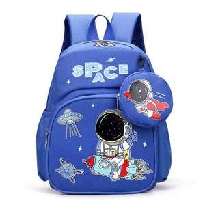 Tas Ransel Anak TK Motif Hewan Kartun Lucu GE New Arrival Bahan Polyester Anti Air Ringan Set 2 Pcs Dinosaurus - Product Image 6