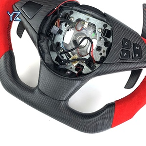 Volant de direction en fibre de carbone mate avec affichage LED personnalisé de style sport racing pour BMW E60 E61 M5 E63 E64 M6 630i 645ci <span class=keywords><strong>650i</strong></span> - Product Image 3
