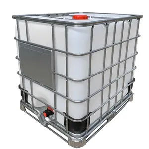 Ibc 1000 Liter Watertank Chemische Opslagapparatuur Hdpe Tank Plastic 1000 Liter Tankcontainer