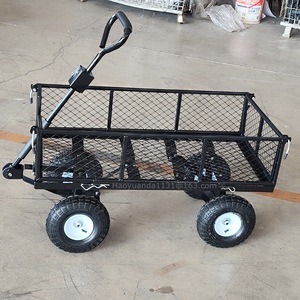 Chariot utilitaire en métal robuste OEM, 1110x520x1015mm, 4 roues, pliable, chariot à outils, chariot de jardin extérieur - Product Image 3