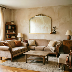 Specchio da Parete Decorativo in Stile Moderno, Design Irregolare in PU <span class=keywords><strong>Vintage</strong></span>, <span class=keywords><strong>Senza</strong></span> <span class=keywords><strong>Cornice</strong></span>, in Resina per Soggiorno, Camera da Letto e Corridoio - Product Image 6