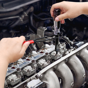 Herramienta de ajuste de válvulas para reparación de automóviles, destornillador ranurado de acero, herramienta manual para mantenimiento automotriz - Product Image 2
