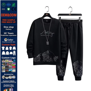 Vente en Gros en Ligne : Personnalisation de Tenues de Sport pour Hommes – Ensembles Printemps-Automne, Sweats Amples, <span class=keywords><strong>Tendance</strong></span> et Décontractés, Imprimés - Product Image 1