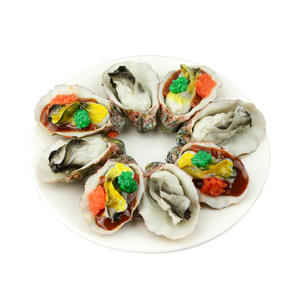 Artículos de decoración de hotel de comida falsa, juguetes para niños, modelo de ostra y almeja de barbacoa artificial - Product Image 1
