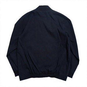 Chaqueta Bomber Azul Marino para Hombre, Cierre de Cremallera, Estilo Casual, Corte Regular, Material de Poliéster, Ropa de Invierno - Product Image 3
