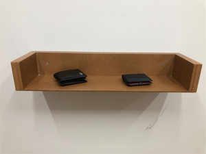 Aangepaste Grootte Rf Id Lock Drijvende Plank Houten Tv-Eenheid Kast Planken Projector Standaard Met Verborgen Laden Verborgen Gunsafe