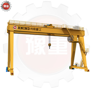 Grue <span class=keywords><strong>portique</strong></span> de 10 m, portée de 7 mètres, montée sur rail, pour usage industriel intensif, grues RMG - Product Image 1