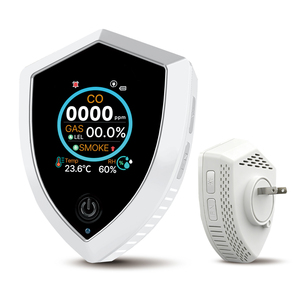 5-in-1 Plug-in <strong>Carbon</strong> <strong>Monoxide</strong> <strong>Detector</strong> - <strong>Gas</strong> Smoke Temperature Humidity Monitor with Battery Backup for Home Office RV - Product Image 1