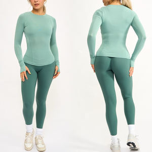 カスタムお腹引き締めヒップアップジムヨガレギンス ワークアウトハイウエストインビジブルスクランチレギンス - Product Image 4