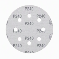 Outils de ponçage multi-trous en oxyde d'aluminium, disques abrasifs à crochets et boucles, taille personnalisée pour ponceuse orbitale