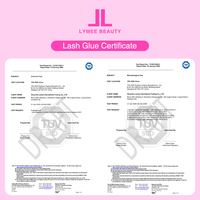 Colle pour extensions de cils rose à séchage rapide (1-2 secondes), colle à cils personnalisée, imperméable, sans latex, sans alcool, liquide 5ML