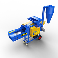 Nouvelle machine à ensilage de paille à moteur diesel pour ferme familiale, fabrication d'aliments pour bétail, hacheuse de maïs et de foin