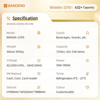 Máquina Expendedora Automática de Alimentos y Bebidas, Sin Efectivo, con Pago con Tarjeta de Crédito, Código QR, Pantalla Táctil, Wi-Fi, Equipo Comercial para Minoristas