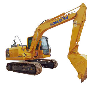 Mini Komatsu PC110 Cab Excavateur hydraulique sur chenilles d'occasion pour la construction de génie Engins de terrassement - Product Image 1